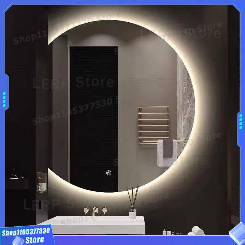 Decor Lighting Solution - 현대적인 LED 벽 거울 반원형 비대칭