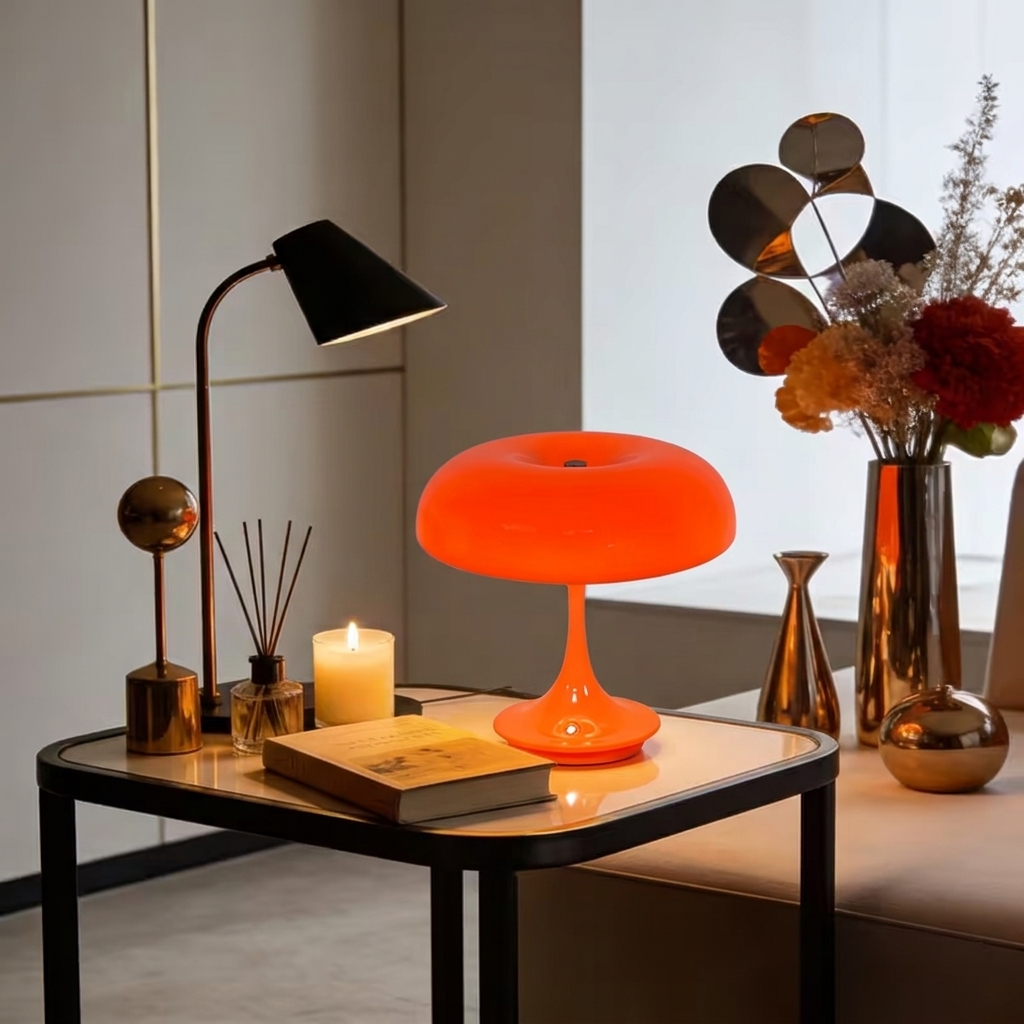 Mushroom Table Lamp - 1/2PCS LED 버섯 모양 테이블 램프,