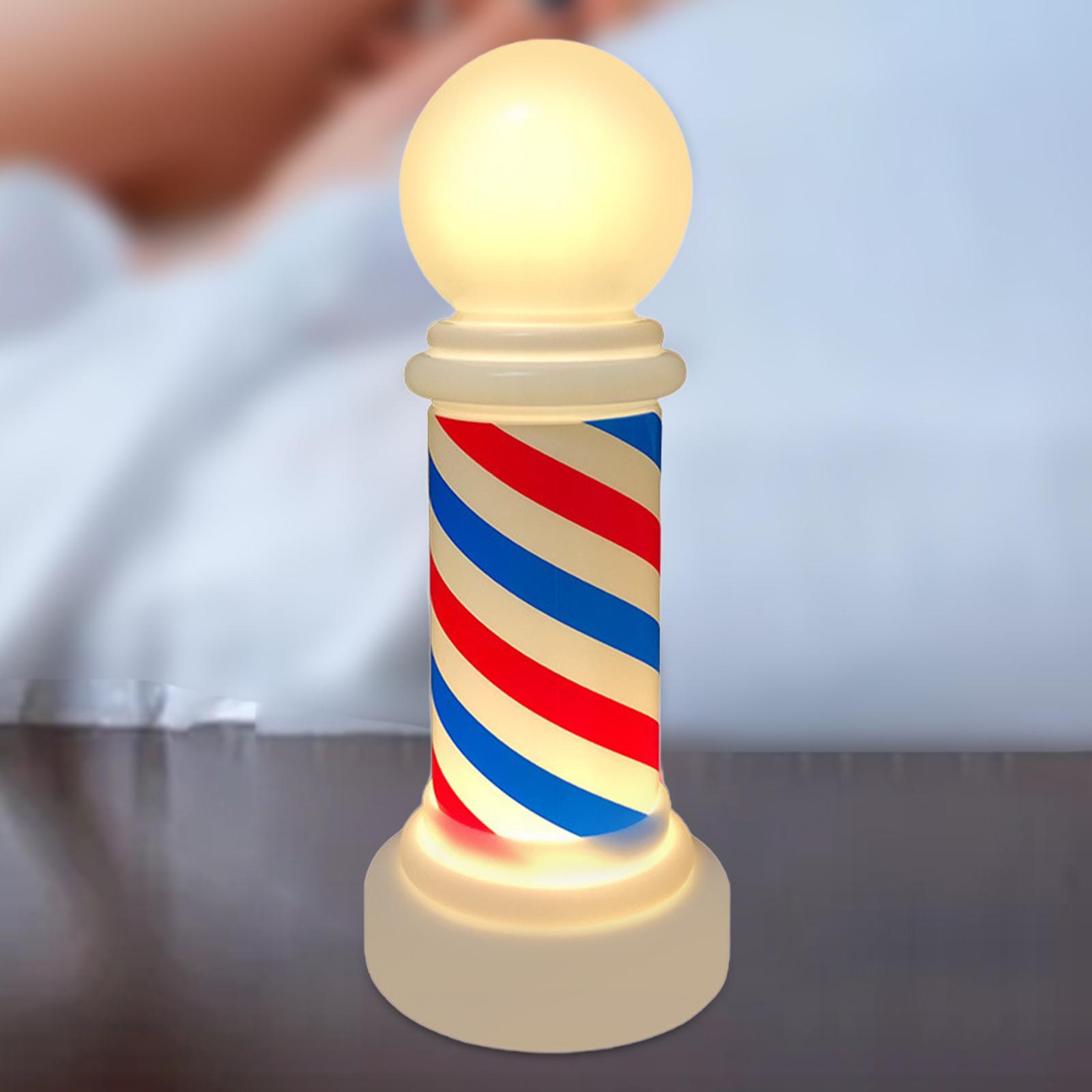 Decor Lighting Solution - 바버샵 회전 LED 램프, 살롱 폴