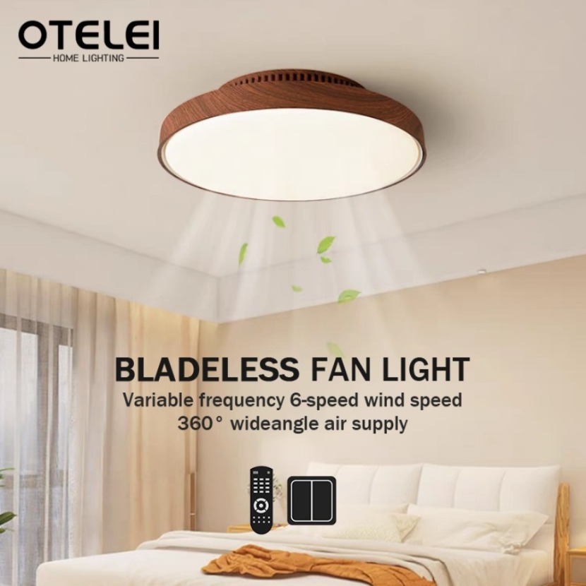 Decor Lighting Ceiling Fans - 새로운 호두색 무선 날개 없는 천장
