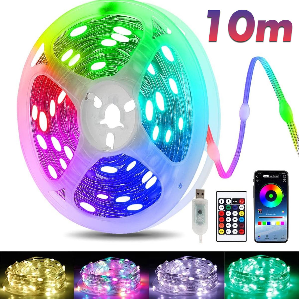 Decor Lighting Address - 블루투스 LED 스트링 조명 USB 5V
