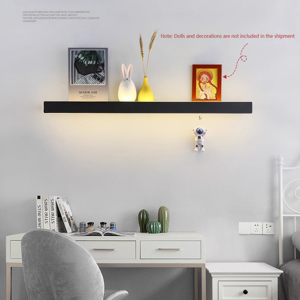 Lighting Room Decor Photo - 현대식 LED 조명 플로팅 벽걸이 선반