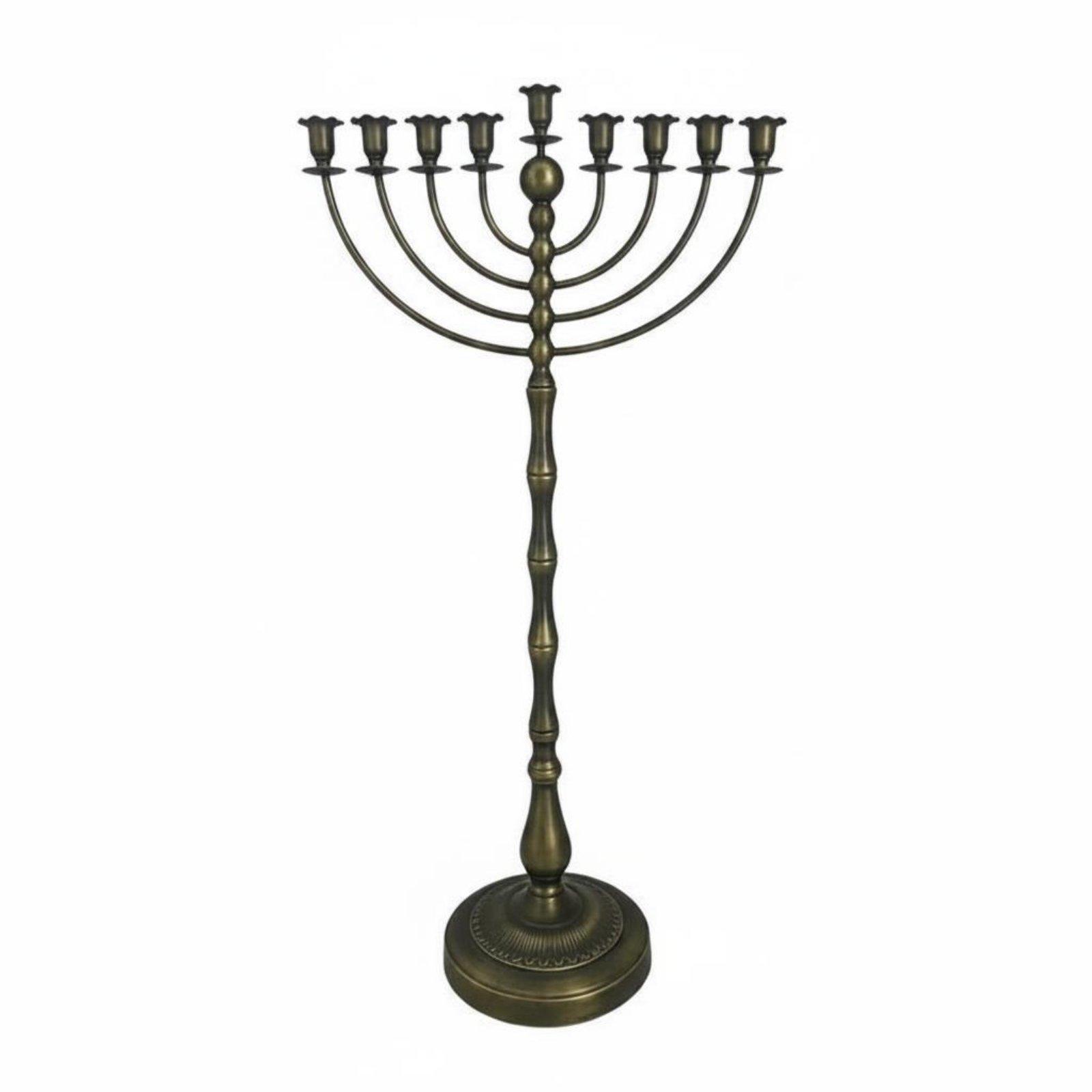 Elegant Decor & Lighting Llc - 앤틱 청동 메노라 스탠드 금속 구조