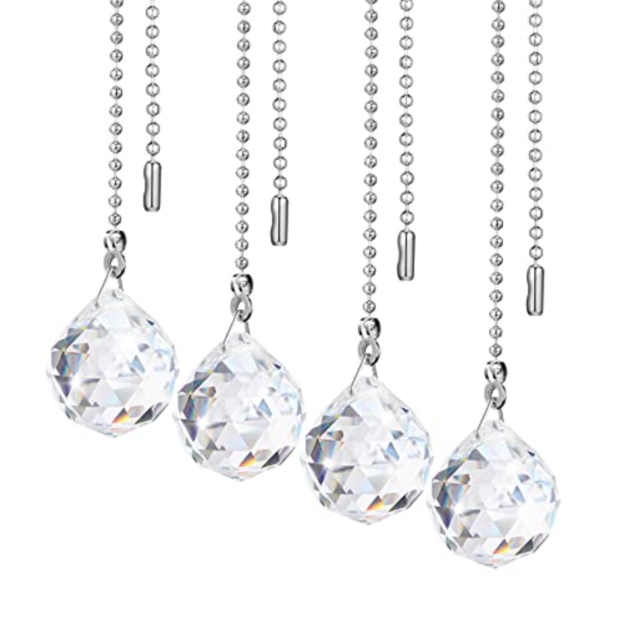 Decor Lighting Ceiling Fans - 4개 팬 체인 연장 장식용 크리스탈