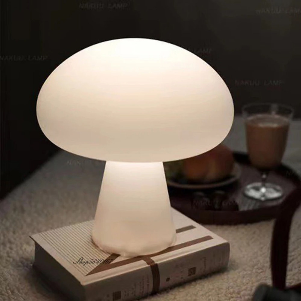 버섯 모양 LED 테이블 램프 무단계 조광 가능 조절  - Mushroom Table Lamp 리뷰 및 가격