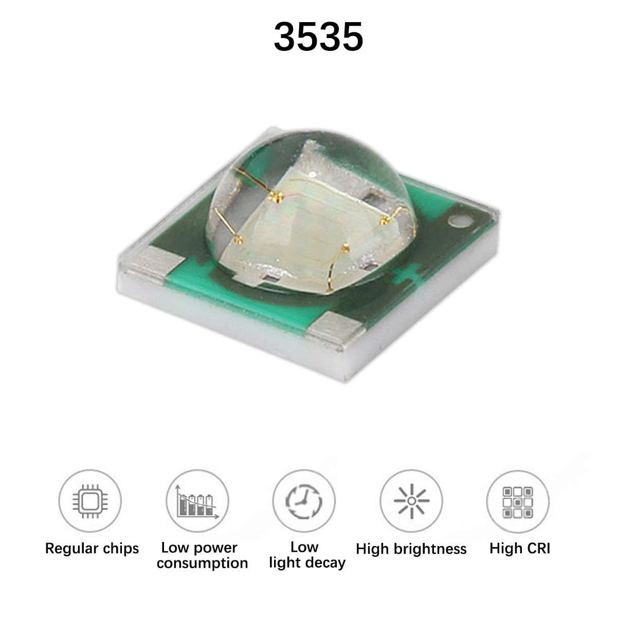 3535 다색 고전력 세라믹 LED 칩 - 건축/장식  - Decor Lighting Solution 리뷰 및 가격