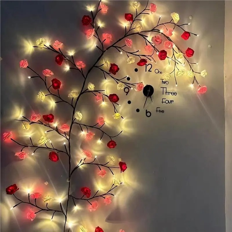 DIY 단풍잎 장미 펜던트 USB 전원 공급 홈 벽 꽃 - Lighting Decoration For Home 리뷰 및 가격
