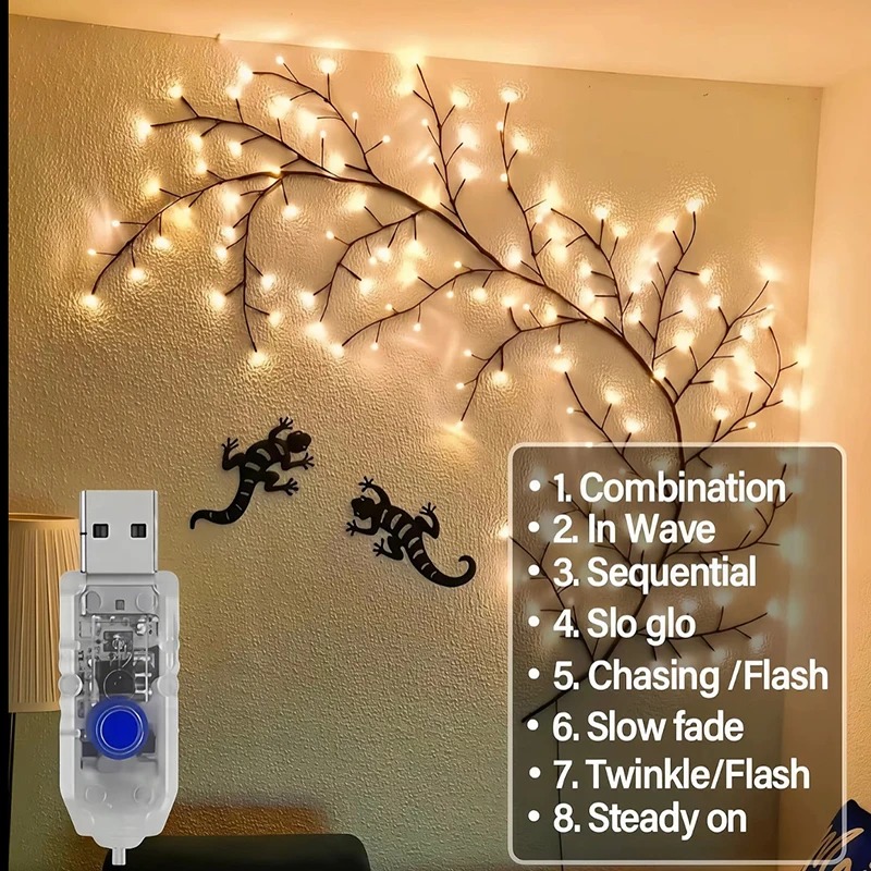 DIY 단풍잎 장미 펜던트 USB 전원 공급 홈 벽 꽃 - Lighting Decoration For Home 리뷰 및 가격