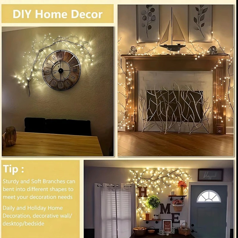 DIY 단풍잎 장미 펜던트 USB 전원 공급 홈 벽 꽃 - Lighting Decoration For Home 리뷰 및 가격
