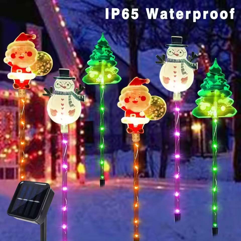 솔라 산타클로스 & 크리스마스 트리 & 엘크 6 in  - Lighting Tree Decor 리뷰 및 가격