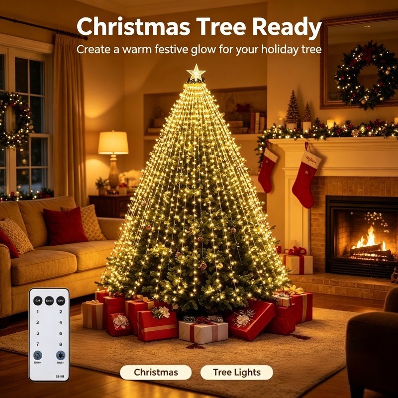 USB LED 요정 스트링 조명, 방수 크리스마스 트리 - Lighting Tree Decor 리뷰 및 가격
