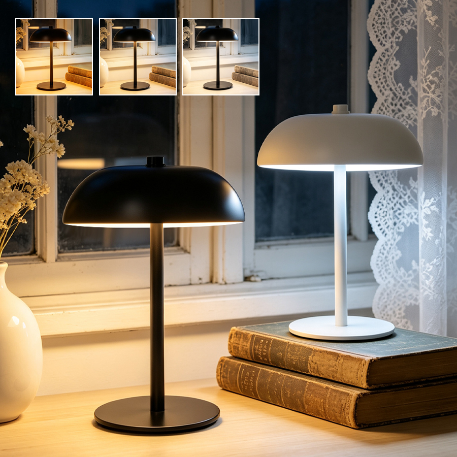 무선 버섯 모양 데스크 램프 3색 터치 컨트롤 디밍 가 - Mushroom Table Lamp 리뷰 및 가격