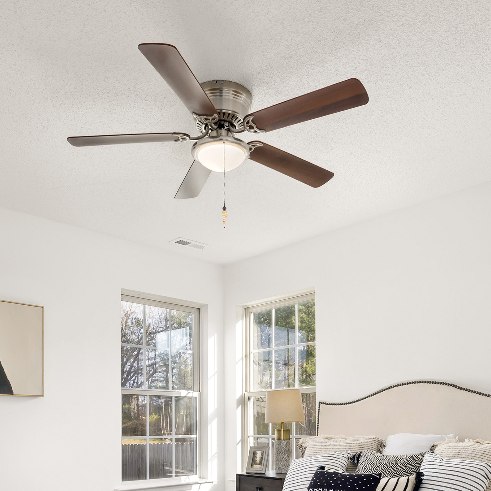 천장 선풍기 풀 체인 유리 금속 펜던트 유럽 스타일 장 - Decor Lighting Ceiling Fans 리뷰 및 가격