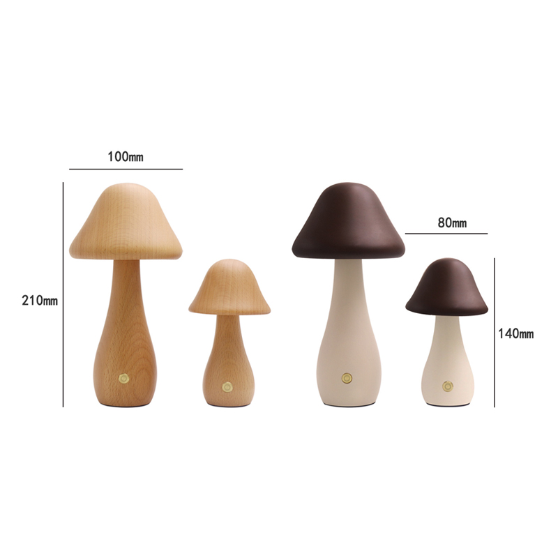 버섯 테이블 램프 나무 책상 램프 터치 센서 충전식 무 - Mushroom Table Lamp 리뷰 및 가격