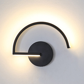 현대적인 북유럽 LED 벽등, 미니멀리스트 블랙 기하학 - Lighting Decor Living Room 리뷰 및 가격