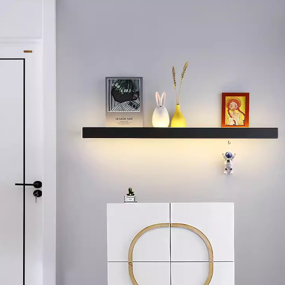 현대식 LED 조명 플로팅 벽걸이 선반 알루미늄 디스플 - Lighting Room Decor Photo 리뷰 및 가격