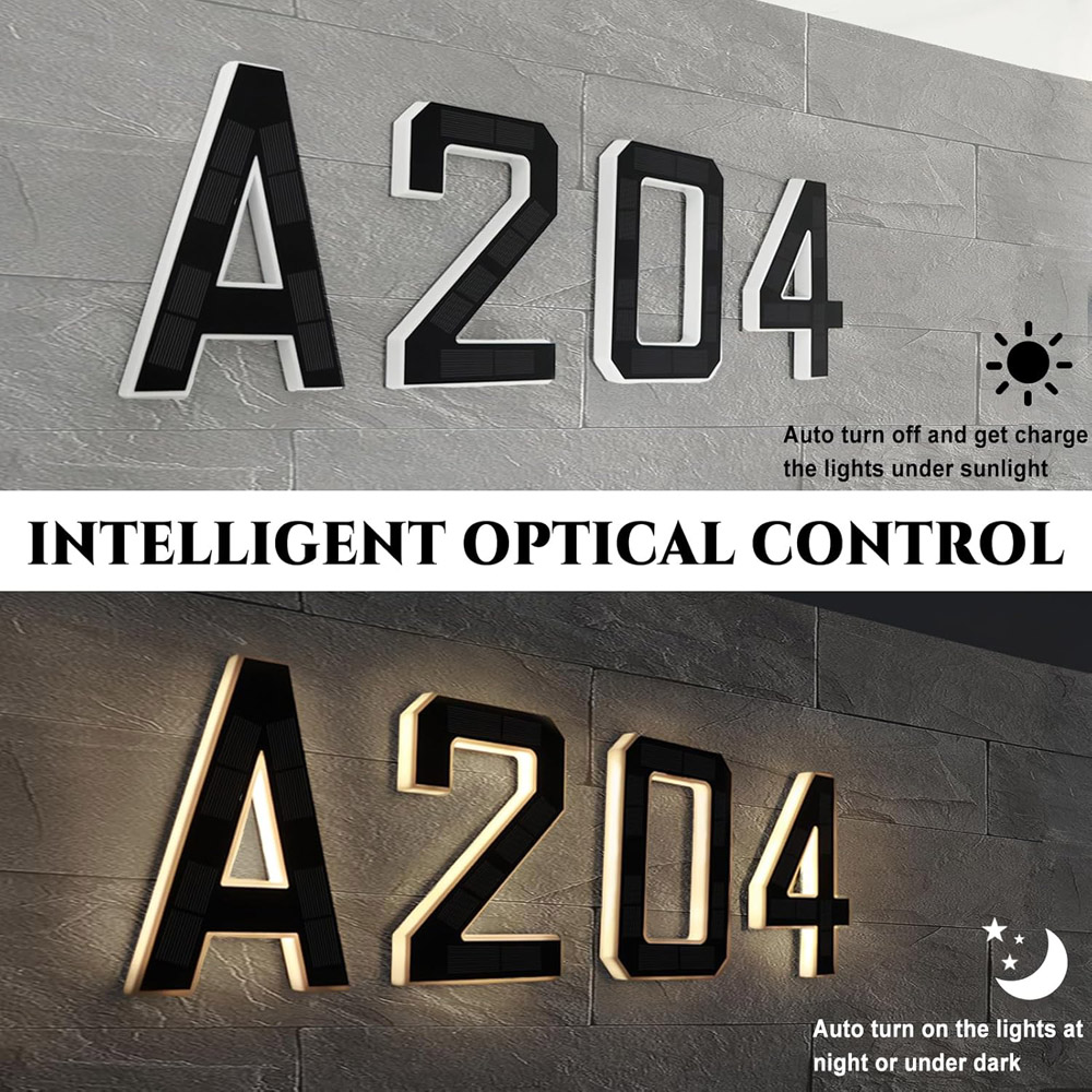 12cm 태양광 야외 주택 번호 표시등 방수 LED 주 - Decor Lighting Address 리뷰 및 가격