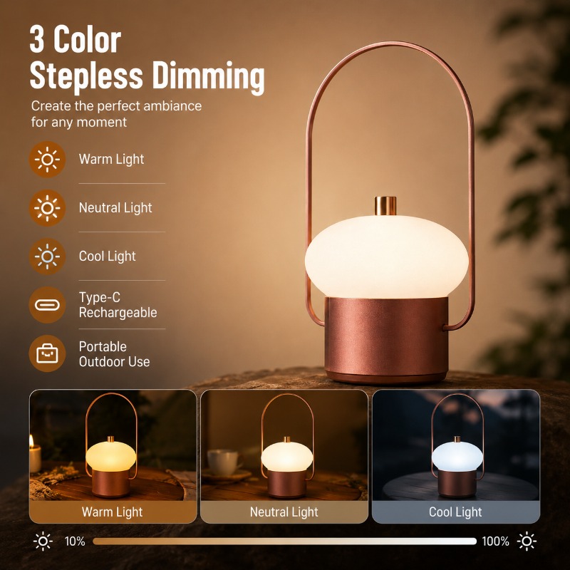 충전식 휴대용 버섯 모양 테이블 램프 야외 캠핑 LED - Mushroom Table Lamp 리뷰 및 가격