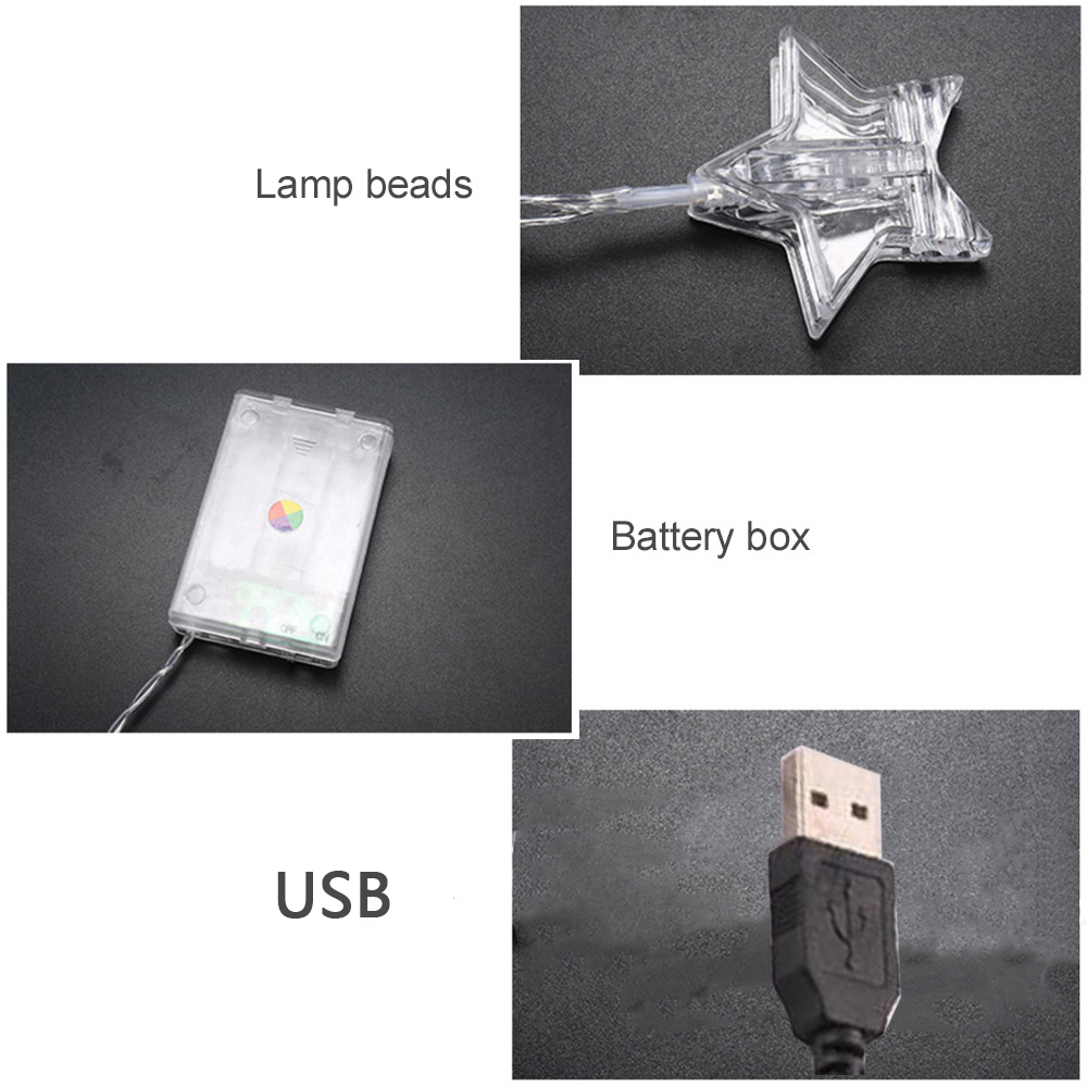 3M 10M LED 별 모양 사진 클립 요정 조명 US - Lighting Room Decor Photo 리뷰 및 가격