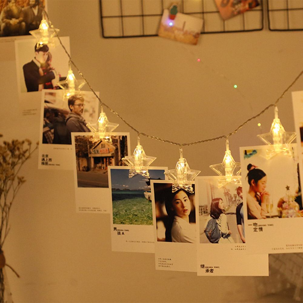 3M 10M LED 별 모양 사진 클립 요정 조명 US - Lighting Room Decor Photo 리뷰 및 가격