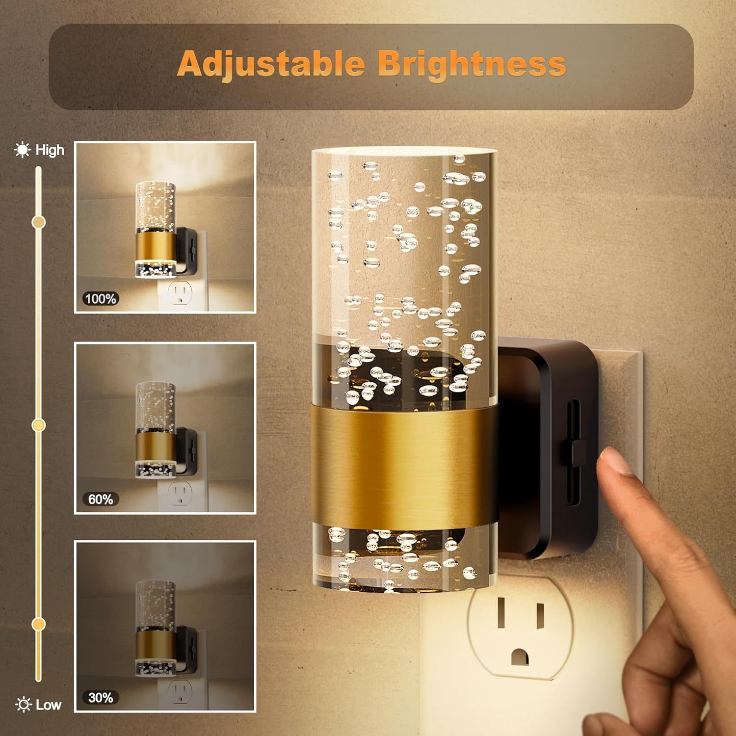 1Pcs플러그인 LED 벽등 - 3000K 조절형 웜라 - Decor Lighting Solution 리뷰 및 가격