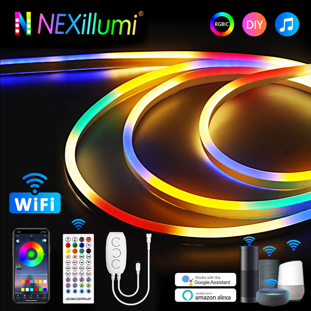 TUYA WiFi 네온 RGBIC LED 주소 지정 가 - Decor Lighting Address 리뷰 및 가격