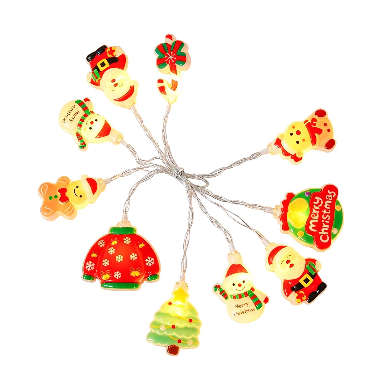 크리스마스 스트링 조명 장식용 방수 LED 산타 조명  - Lighting Tree Decor 리뷰 및 가격