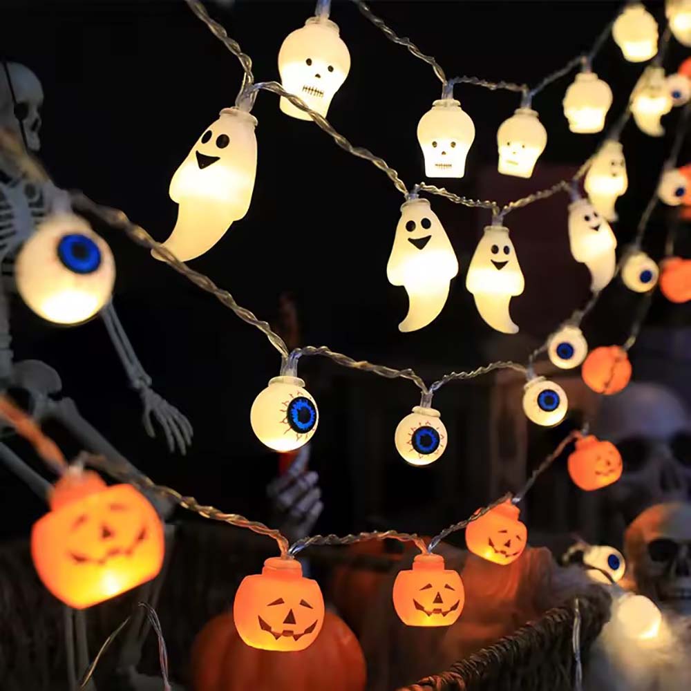 할로윈 호박 박쥐 거미 조명 줄 장식 유령 축제 파티  - Home Decor Lighting Tricks 리뷰 및 가격