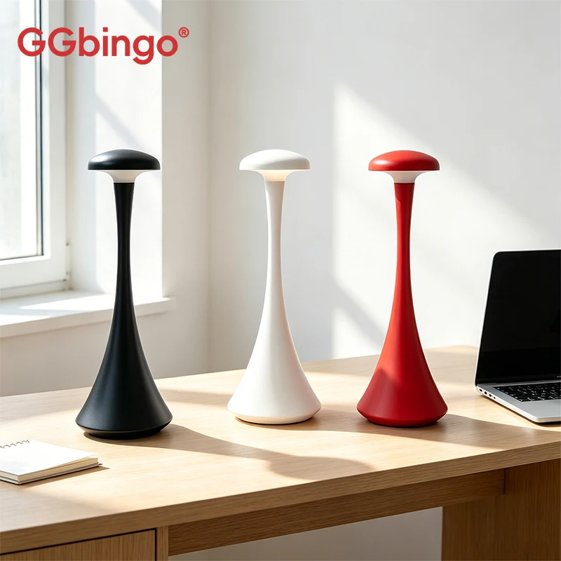 GGbingo 버섯 모양 테이블 램프 충전식 무선 터치 - Mushroom Table Lamp 리뷰 및 가격