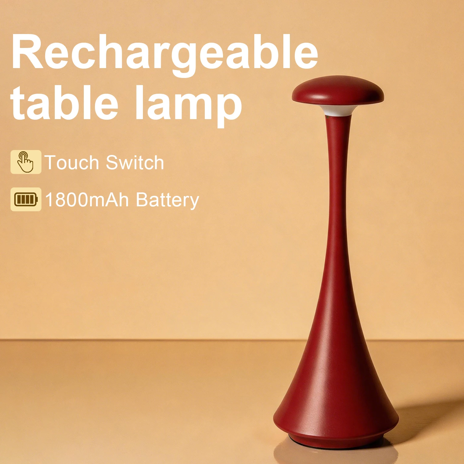 GGbingo 버섯 모양 테이블 램프 충전식 무선 터치 - Mushroom Table Lamp 리뷰 및 가격