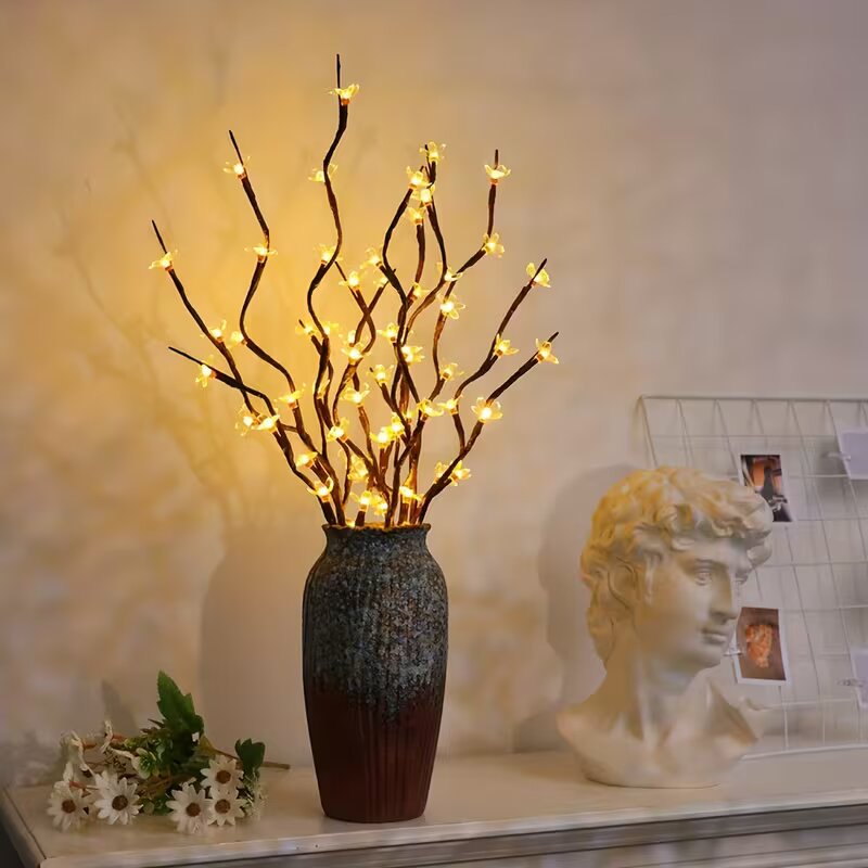 1/2PC 20LED 벚꽃 나무 가지 조명 실내외 홈  - Lighting Tree Decor 리뷰 및 가격