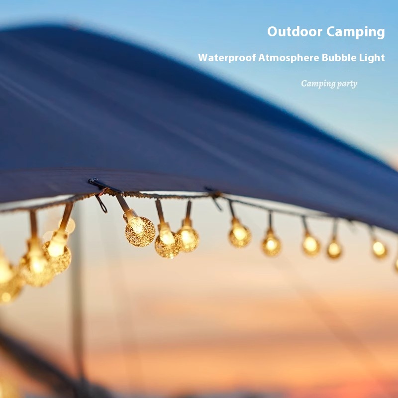 LED 태양 야외 방수 버블 볼 문자열 조명, 캠핑,  - Lighting Tree Decor 리뷰 및 가격