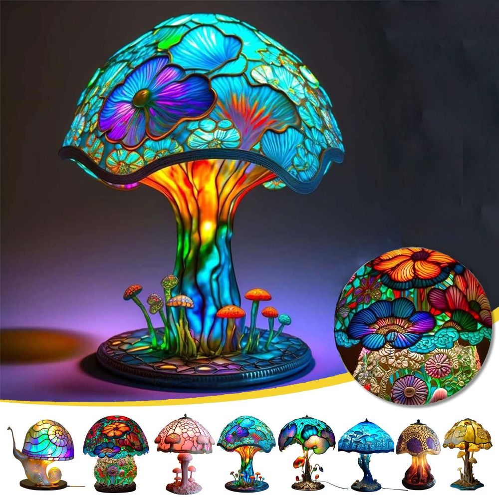 고품질 미적 디자인 테이블 램프, 차분한 조명, 식물  - Mushroom Table Lamp 리뷰 및 가격