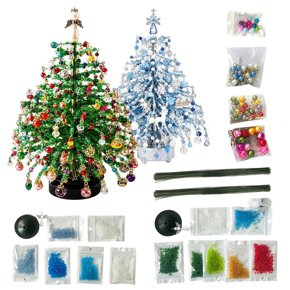 2개의 DIY 비즈 크리스마스 트리 키트(LED 조명  - Lighting Tree Decor 리뷰 및 가격