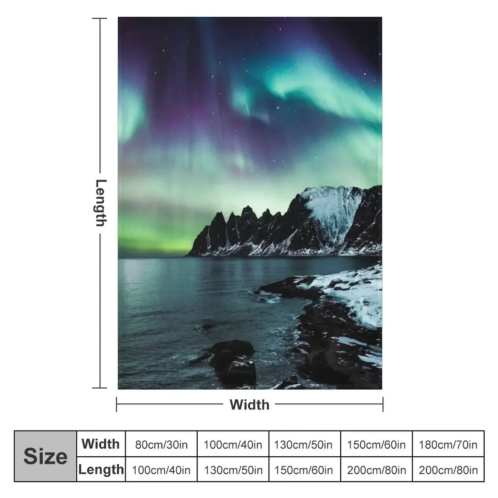 Northern Lights III 담요 장식용 침대용 - Lighting Home Decor Ideas 리뷰 및 가격