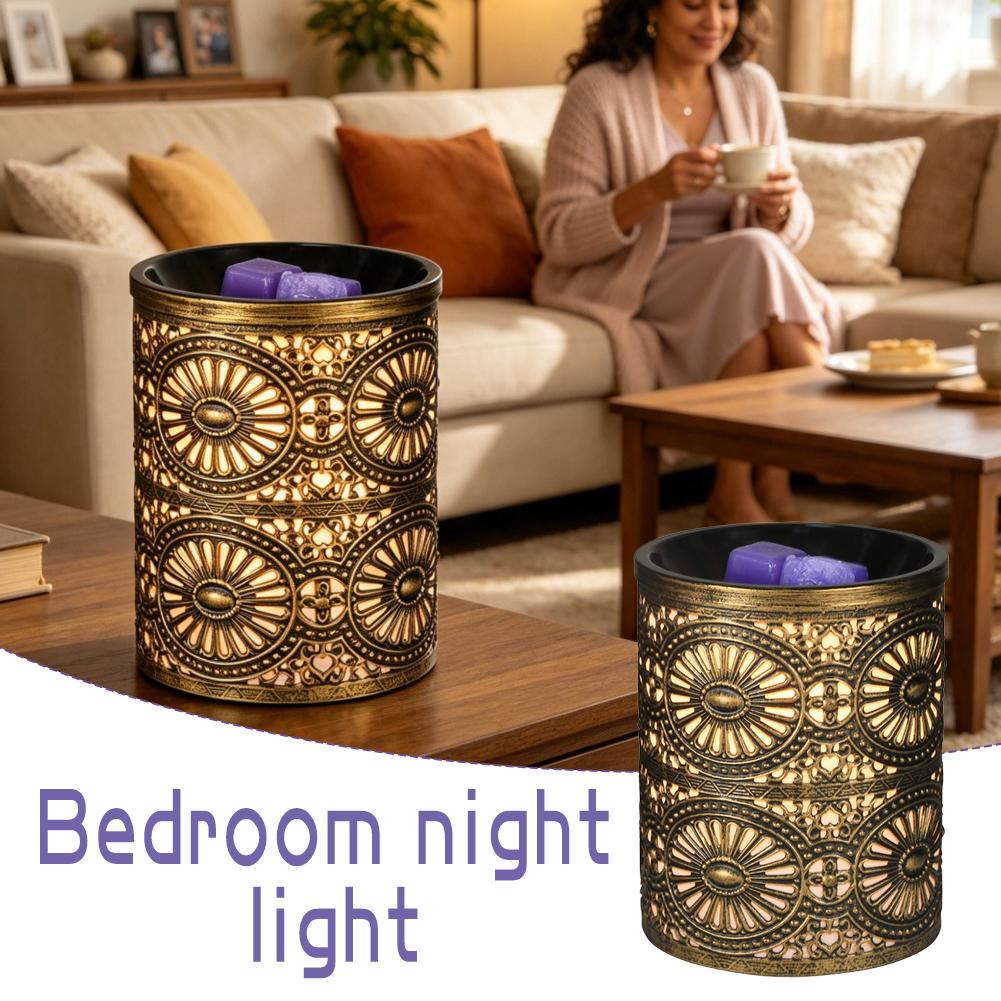 새로운 향기 야간 조명 골든 기하학적 철제 캔들스틱 창 - Lighting Decoration For Home 리뷰 및 가격