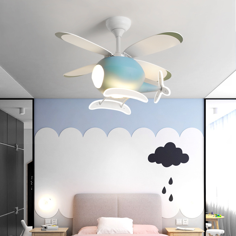 현대 창조적 인 만화 비행기 팬 라이트 간단한 장식 L - Decor Lighting Ceiling Fans 리뷰 및 가격
