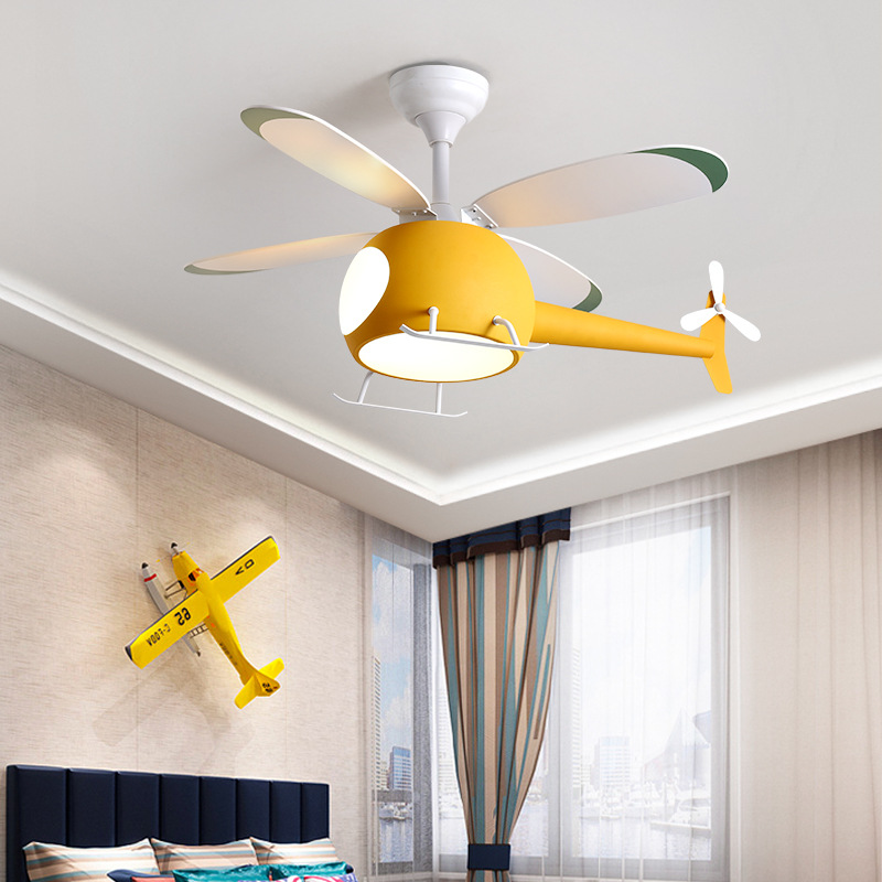 현대 창조적 인 만화 비행기 팬 라이트 간단한 장식 L - Decor Lighting Ceiling Fans 리뷰 및 가격