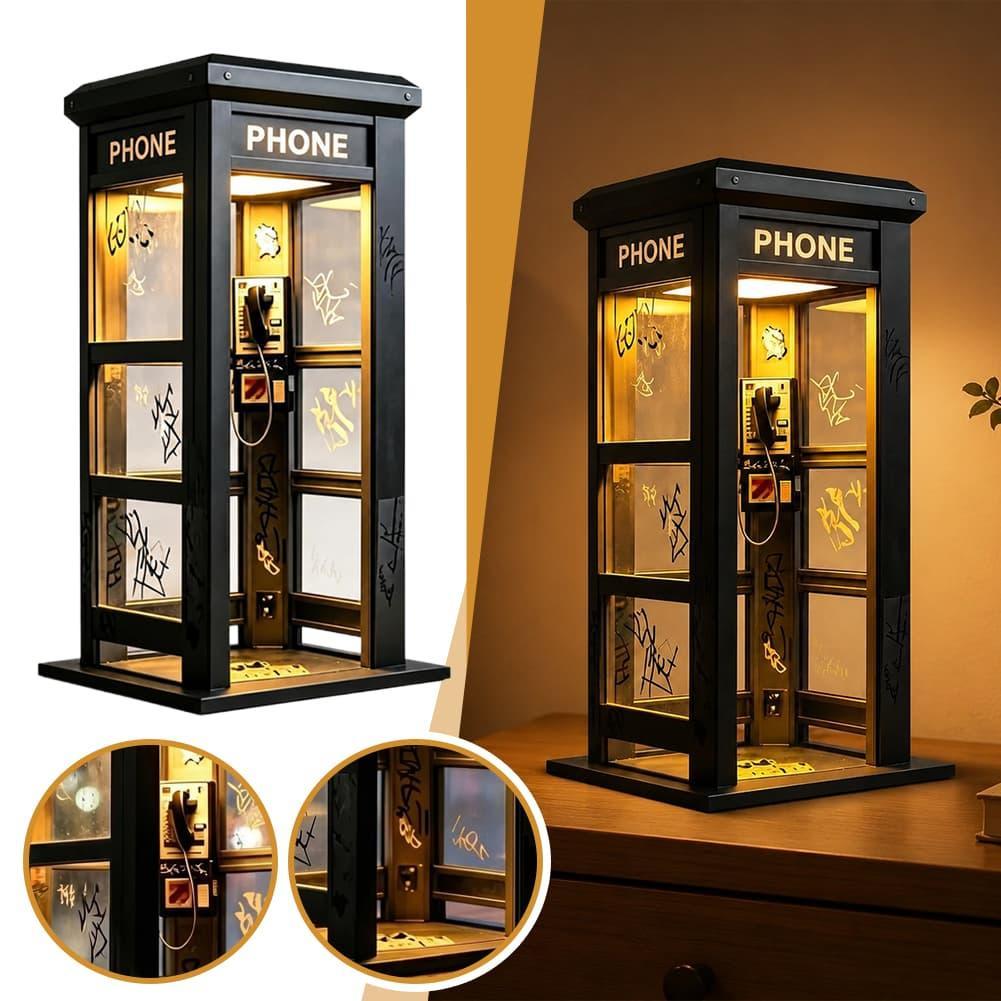 빈티지 런던 전화 부스 테이블 램프 레트로 전화 부스  - Lighting Decoration For Home 리뷰 및 가격