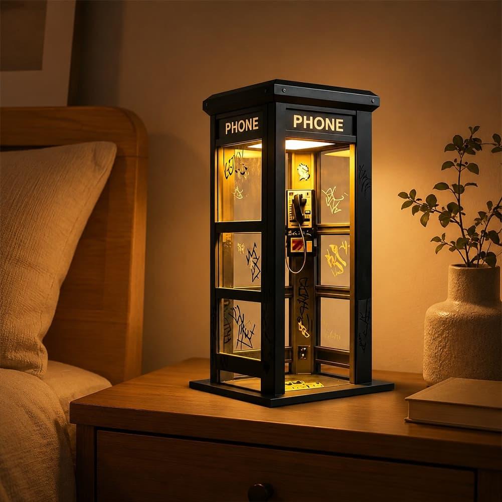 빈티지 런던 전화 부스 테이블 램프 레트로 전화 부스  - Lighting Decoration For Home 리뷰 및 가격