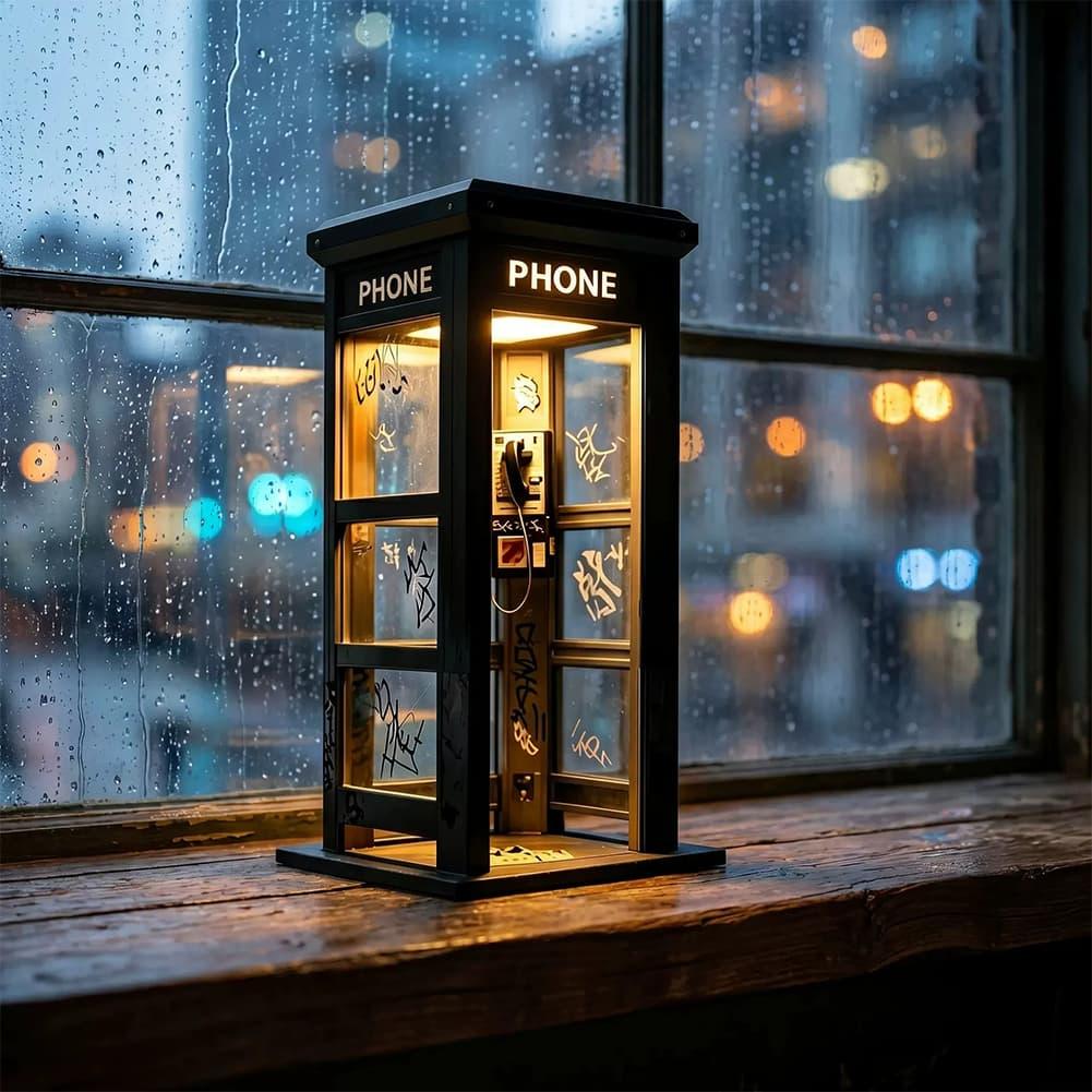 빈티지 런던 전화 부스 테이블 램프 레트로 전화 부스  - Lighting Decoration For Home 리뷰 및 가격