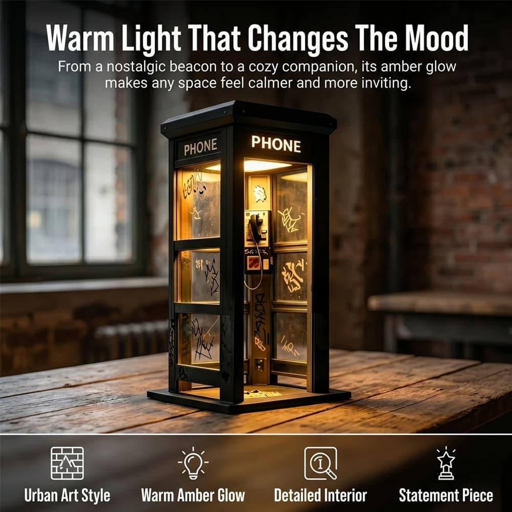 빈티지 런던 전화 부스 테이블 램프 레트로 전화 부스  - Lighting Decoration For Home 리뷰 및 가격