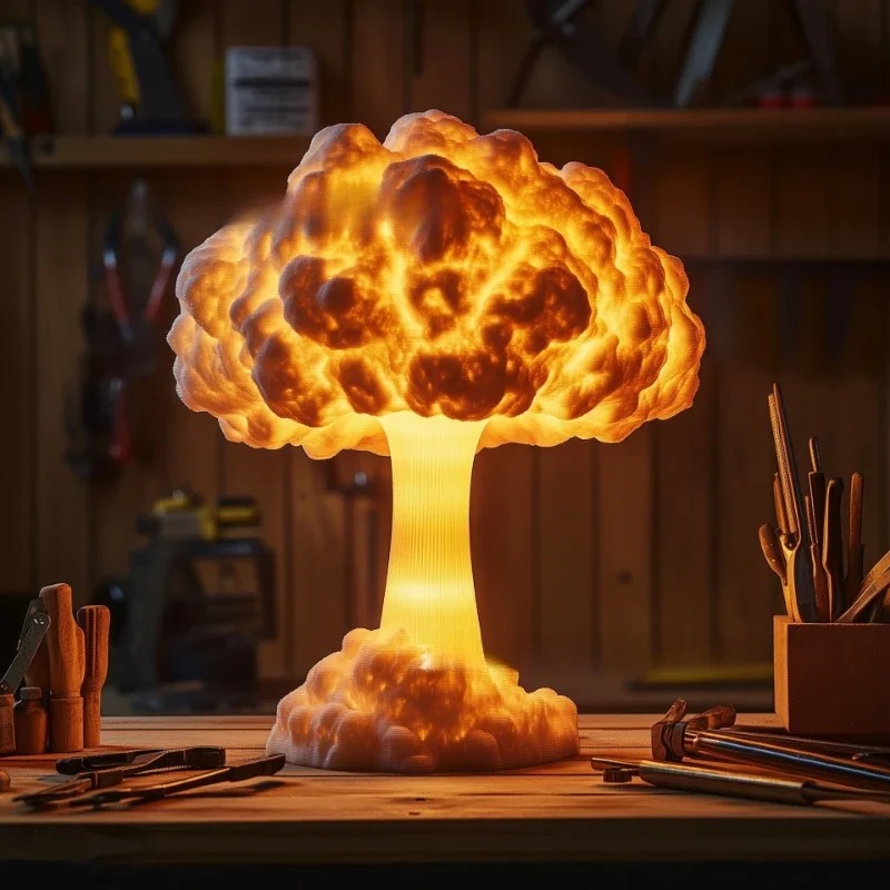 USB 전원 원자버섯 구름 레진 데스크 램프, 실내 거 - Mushroom Table Lamp 리뷰 및 가격