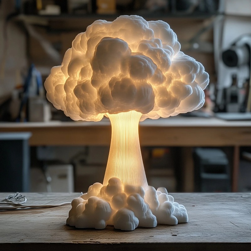USB 전원 원자버섯 구름 레진 데스크 램프, 실내 거 - Mushroom Table Lamp 리뷰 및 가격